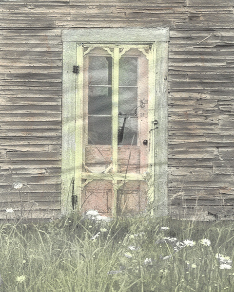 Door (Port Clyde, ME) (Hand Colored)